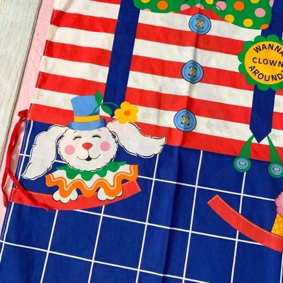 Vintage clown apron Halloween costume - Picture 3 of 10